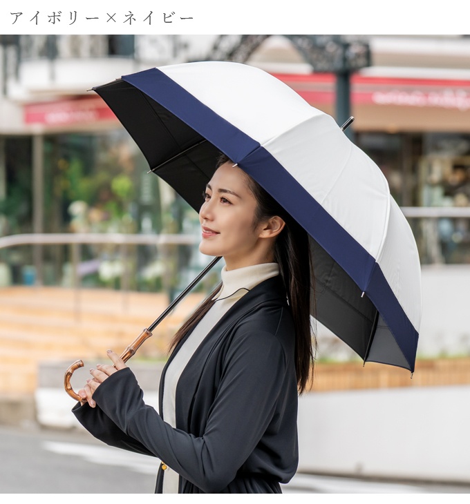 芦屋ロサブラン日傘 完全遮光 折りたたみ 2段 フリル 50cm 晴雨兼用