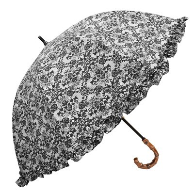 日傘 完全遮光 長傘 uv 晴雨兼用 1級遮光 完全遮光 涼しい おしゃれ 遮熱 軽量 ショート 50cm ロサブラン｜roseblanc｜02