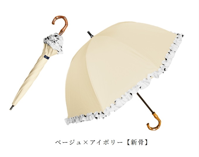 ロサブラン 日傘 完全遮光 折りたたみ フリル uv 晴雨兼用 軽量