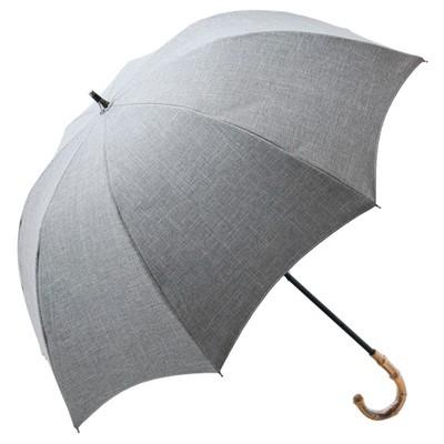 日傘 完全遮光 長傘 uv 晴雨兼用 1級遮光 遮熱 涼しい おしゃれ 軽量 遮光 プレーン ショート ダンガリー 50cm ロサブラン｜roseblanc｜02