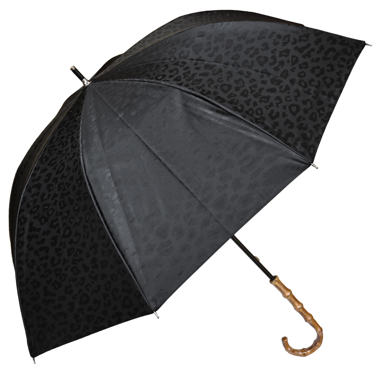 日傘 完全遮光 長傘 uv 晴雨兼用 1級遮光 遮熱 涼しい おしゃれ 軽量 完全遮光 レオパード ...