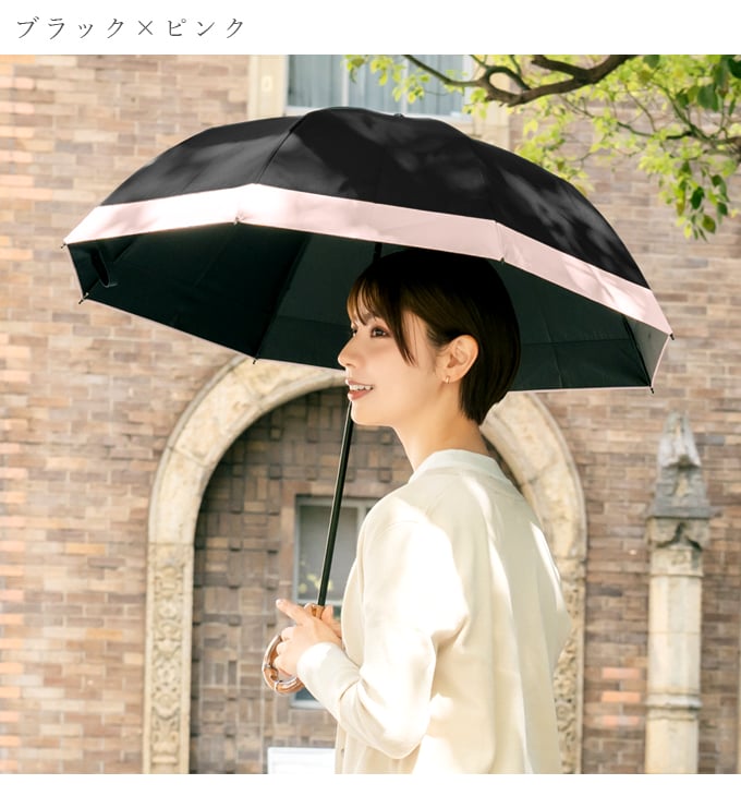 日傘 完全遮光 折りたたみ uv 晴雨兼用 軽量 2段 折りたたみ傘 涼しい おしゃれ 100% コ...