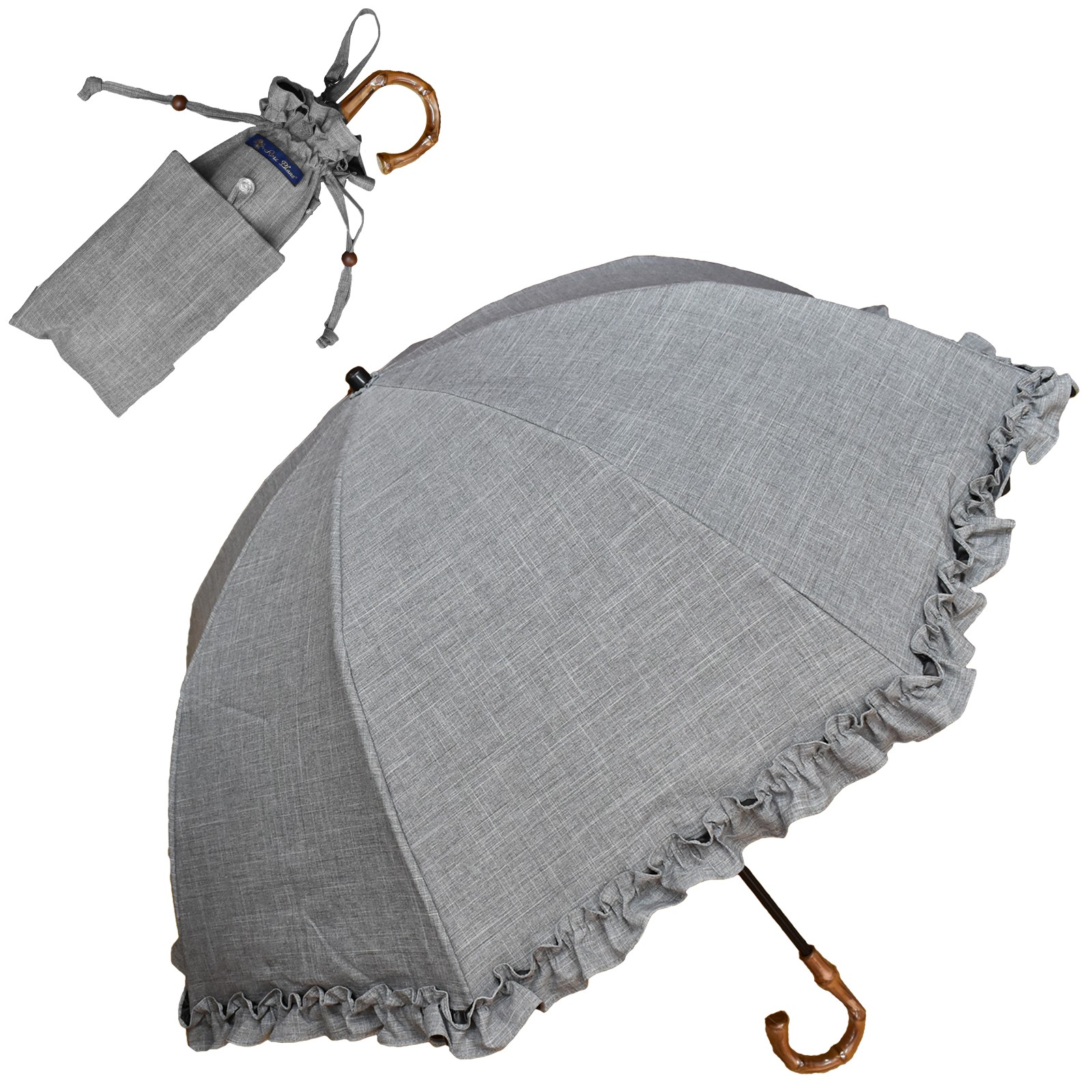 日傘 完全遮光 折りたたみ フリル uv 晴雨兼用 2段 折りたたみ傘 100％ 涼しい おしゃれ ...