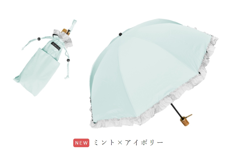 ロサブラン 日傘 レディース 折りたたみ 完全遮光 晴雨兼用 軽量