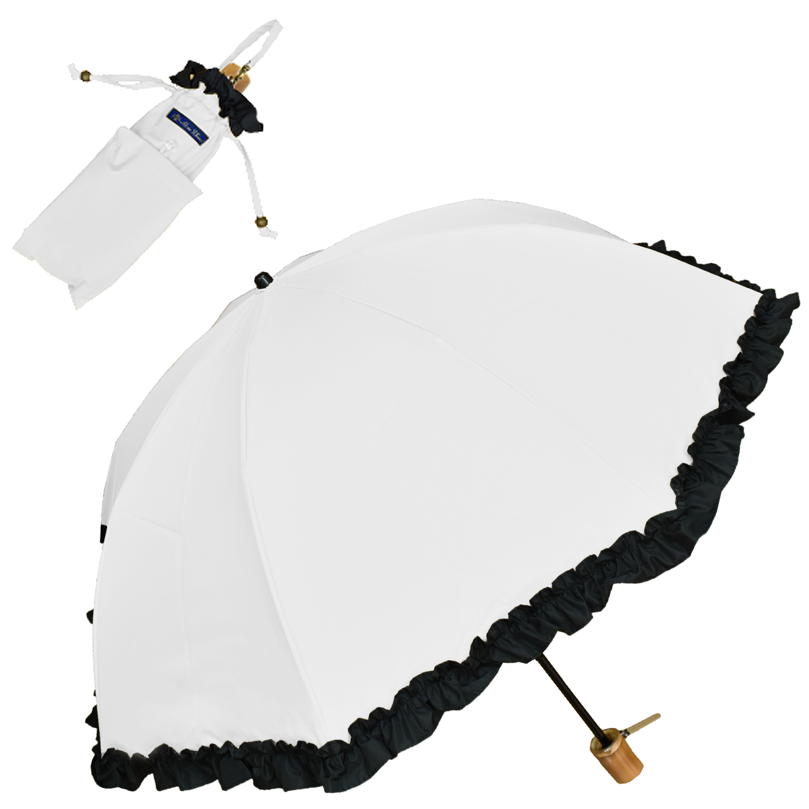 ロサブラン 日傘 レディース 折りたたみ 完全遮光 晴雨兼用 軽量