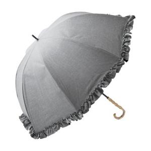 日傘 完全遮光 長傘 フリル uv 晴雨兼用 1級遮光 遮熱 涼しい 完全遮光 軽量 シングルフリル...