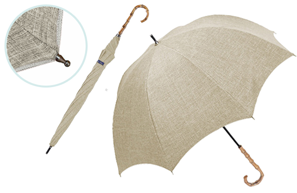 日傘 完全遮光 長傘 uv 晴雨兼用 軽量 涼しい おしゃれ 100％ プレーン ラージ ダンガリー...