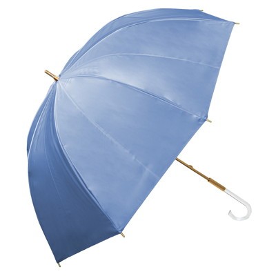 雨晴兼用傘 完全遮光 レディース長傘 遮熱 軽量 涼しい おしゃれ 完全遮光100％ プレーン ラージ｜roseblanc｜10