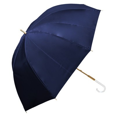 雨晴兼用傘 完全遮光 レディース長傘 遮熱 軽量 涼しい おしゃれ 完全遮光100％ プレーン ラージ｜roseblanc｜12