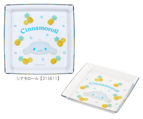 sanrio サンリオ スクエアプレート クリア プレート お皿 スクエア