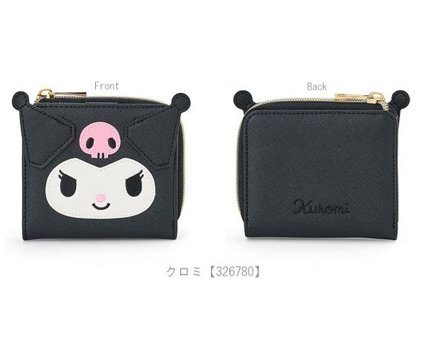 sanrio 送料無料 サンリオ フェイス形二つ折りウォレット 財布