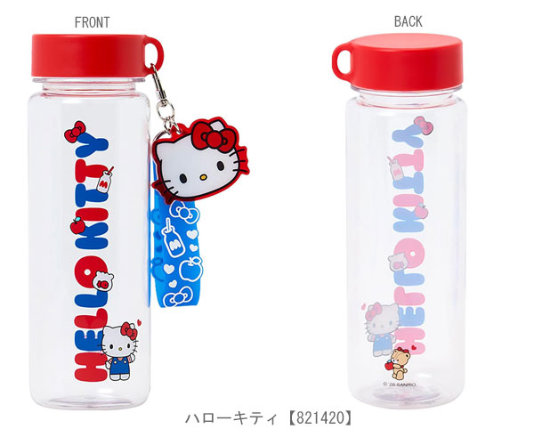 sanrio（サンリオ） ストラップ付きクリアボトル ボトルケース 水筒
