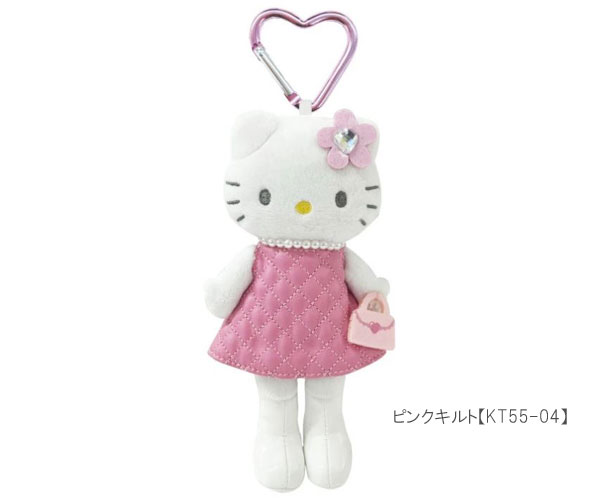 サンリオ ハローキティ スタイルアップマスコット ピンクキルト コギャル 日焼け フェアリー Y2K マスコット ぬいぐるみ カラビナ付き キーホルダー Sanrio KT55 | ハローキティ | 01