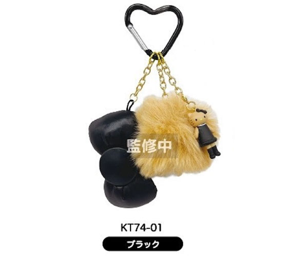 ハローキティ サンリオ リボンストラップ ファー付き チャーム