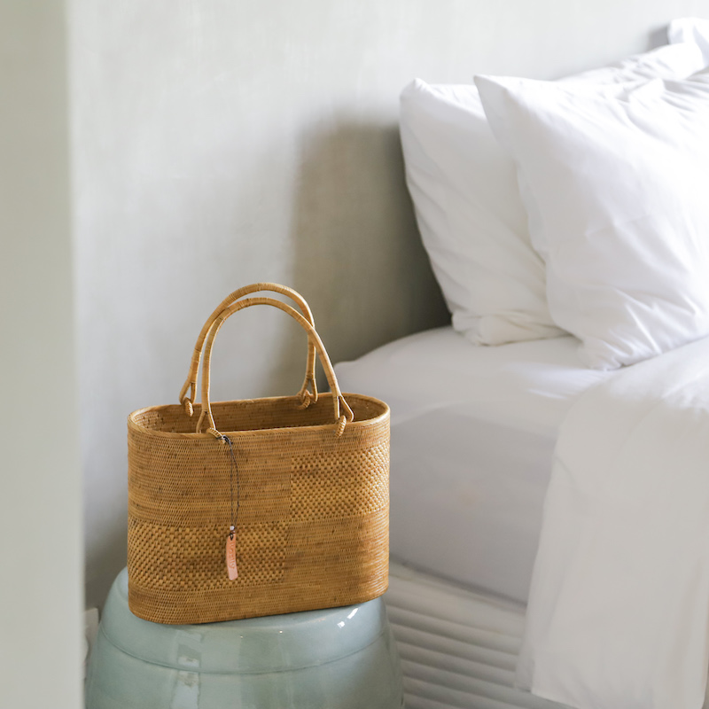 アタバッグ かごバッグ アタ 編まれた 極細 細かい ハイクオリティ