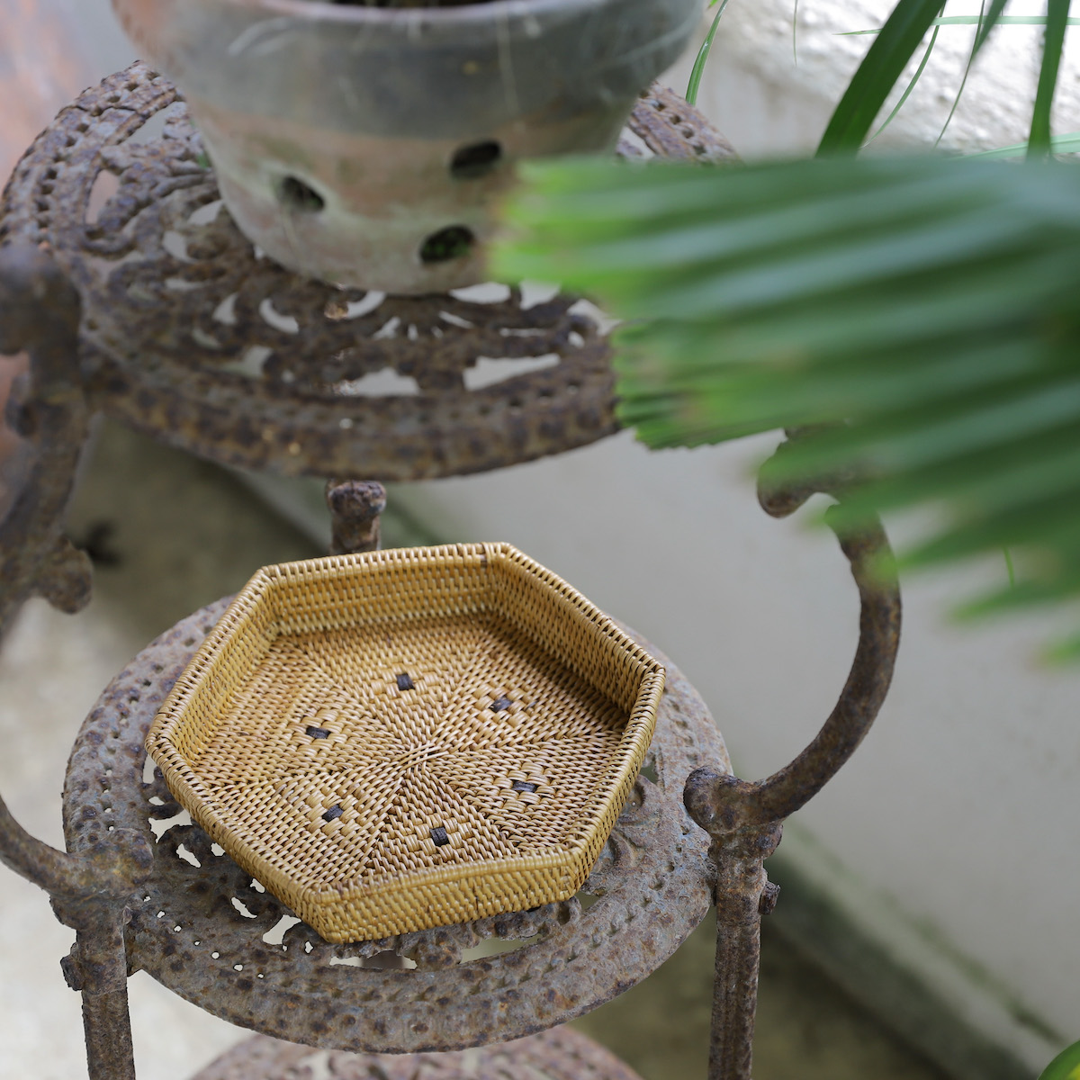 アタ製品 アタ雑貨 アタ 編まれた お盆 トレイ トレー 高級 おしゃれ