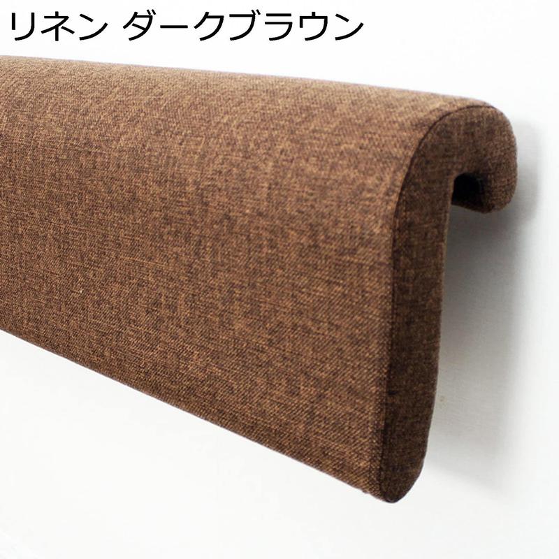 未使用品　腰枕 腰痛 クッション 背もたれ クッション 　ブラウン 背もたれクッション J形 シングルベッド 寮用ヘッドボードクッション