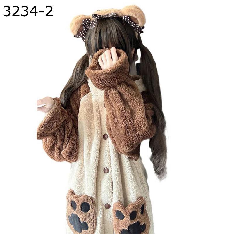 ルームウェア レディース ふわもこ アニマル パジャマ フード付き ロング丈 もこもこ 部屋着 S〜3XL 秋冬 防寒 あったか 可愛い うさぎ  お揃い ペア ルームワンピース ポケット付き ゆったり パジャマワンピ もふもふ パジャマ フランネル レディース 春秋冬 上下セット ふわふわ コーラル