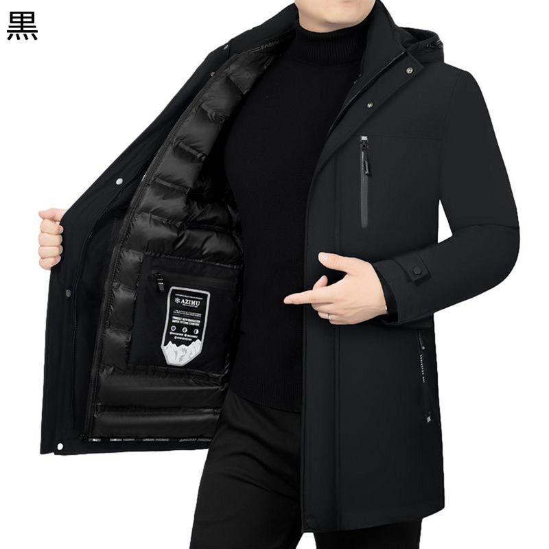メンズ 中綿コート 綿入れジャケット ブルゾン 綿服 あったかい 冬着 ダウンアウター 体型カバー ミドル丈 カジュアル サイドポケット