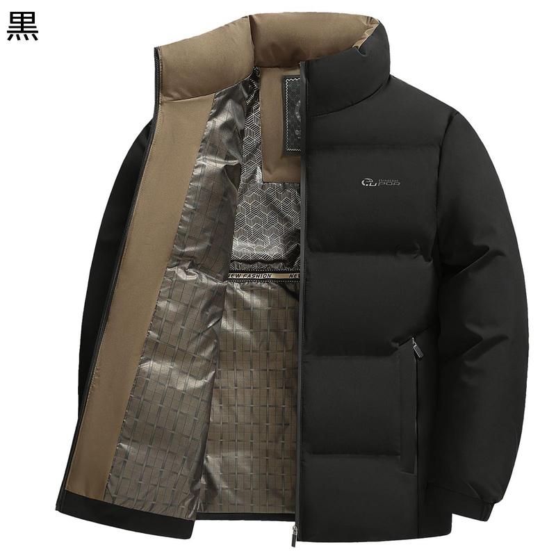 中綿入れコート メンズ 中綿ジャケット 中年向け 防寒 ウィンタージャケット 厚い 綿服 極暖 真冬対応 立て襟 ストリート アウトドア_2
