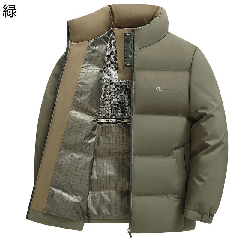 中綿入れコート メンズ 中綿ジャケット 中年向け 防寒 ウィンタージャケット 厚い 綿服 極暖 真冬対応 立て襟 ストリート アウトドア_4