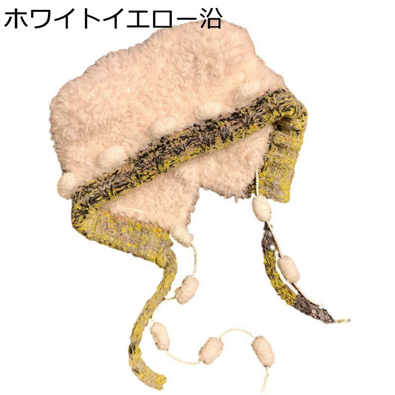 熊耳 かわいい 帽子 パイロットキャップ 耳あて ロシア帽 防寒帽