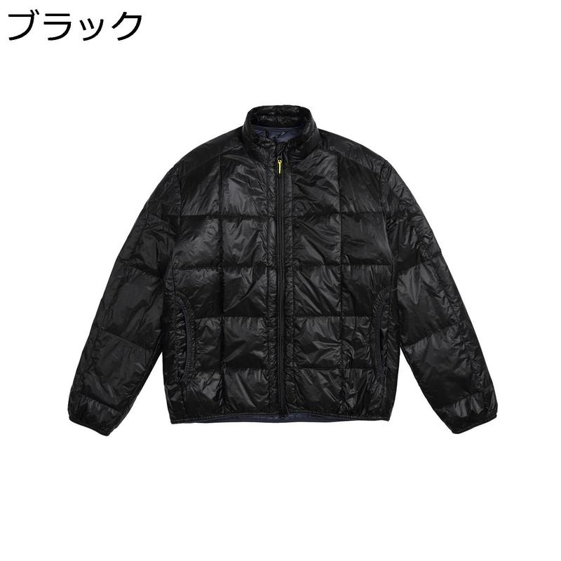 防寒ジャケット メンズ 10D 防水 登山 ナイロン混? 立ち襟 ダウン