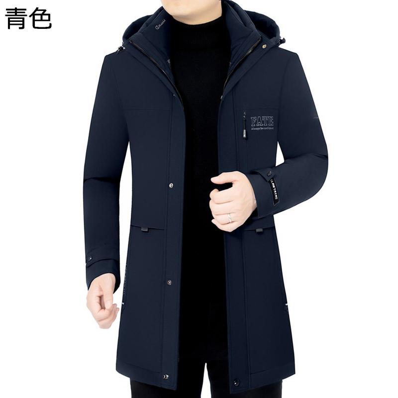 冬用 メンズ ダウンコート ロング丈 ダウンジャケットオフィス ベンチ 2way インナー取り外し可能 ロングコート 中高年 アウター_1