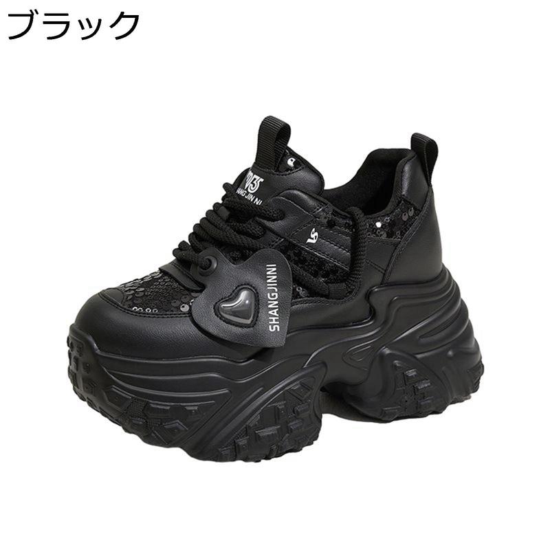 ダッドスニーカー 厚底 レディース 10cm身長UP 可愛い 軽量 メッシュ