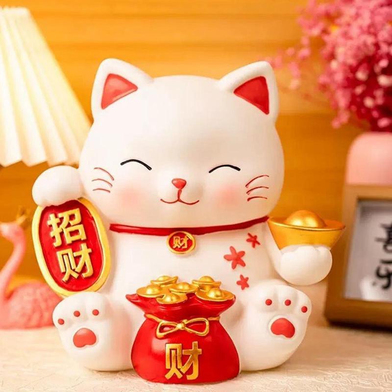 貯金箱 招き猫 置物 開運 金運アップ セラミック雑貨 置き物 千客万来