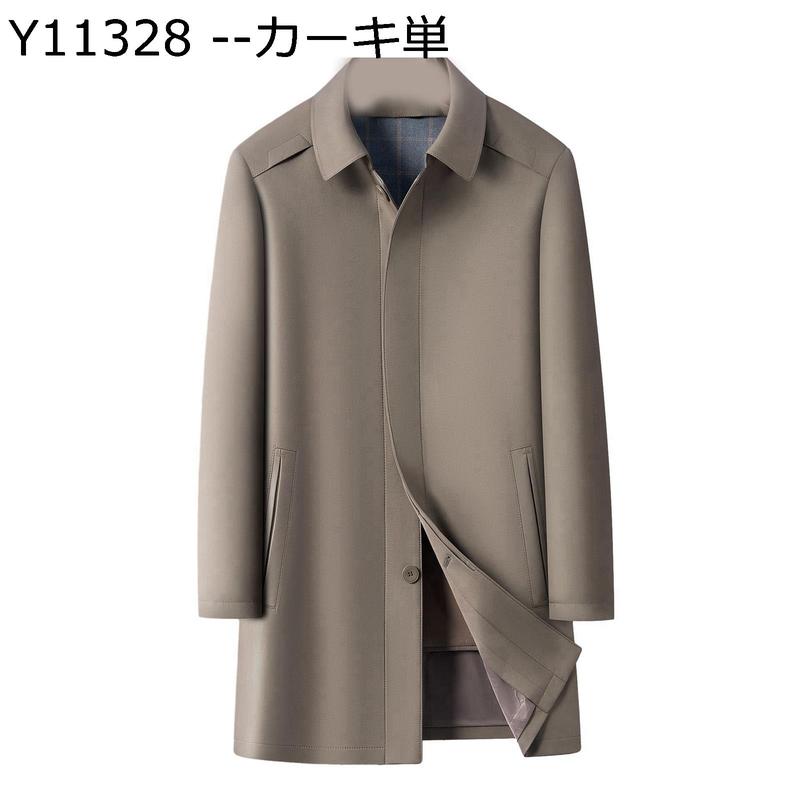 トレンチコート メンズ 膝丈 スプリングコート 春 ライナー取外し可