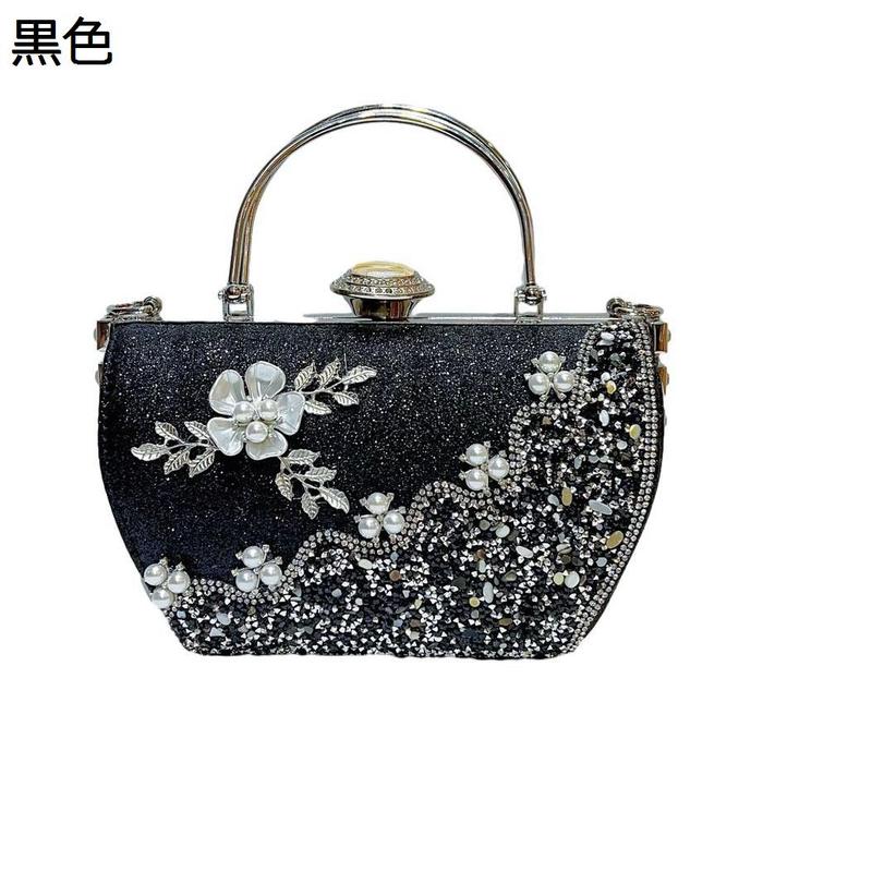 パーティーバッグ 箱形 クラッチバッグ 結婚式刺繍 ヴィンテージ ママ