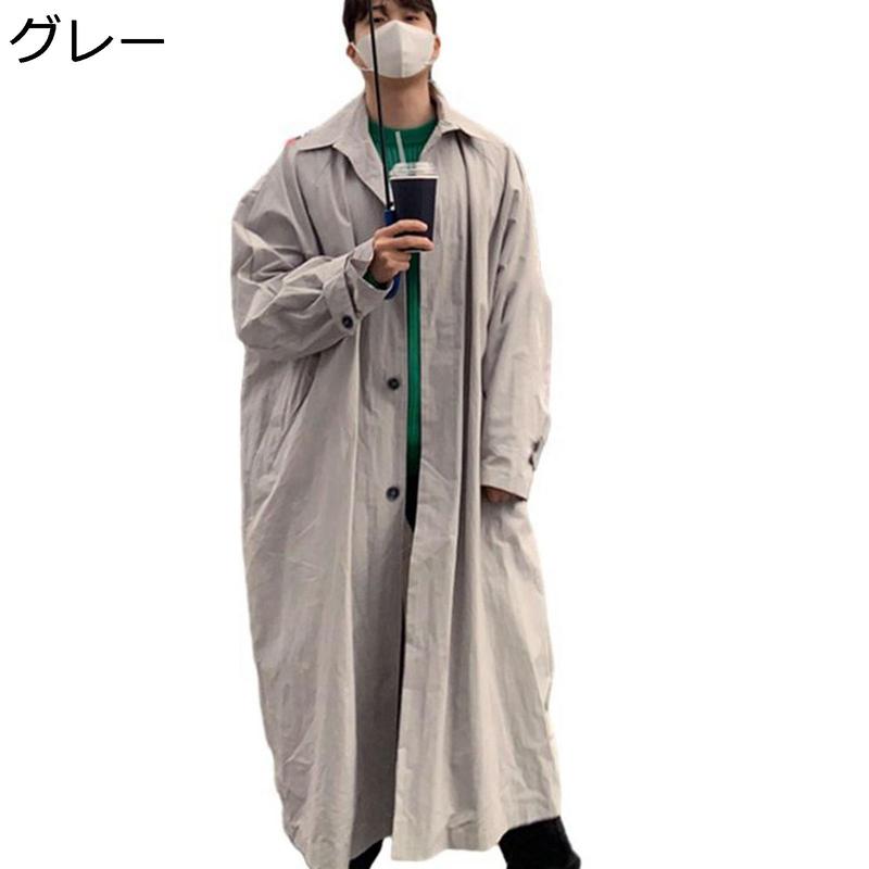 トレンチコート スプリングコート 春 メンズ ロングジャケット