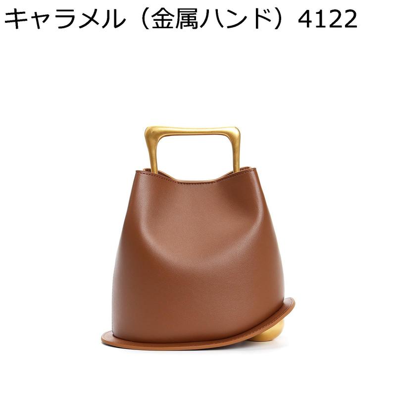 バケットバッグ バケツ型 レディース 牛本革 木ハンドル 手提げ パーティーバッグ ハンドバッグ ポケット 個性デザイン ストラップ取外し_3