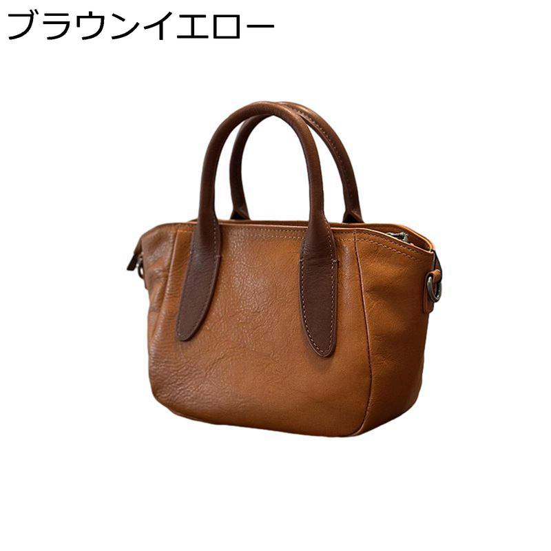 トートバッグ レディース 本革 ショルダーバッグ 手提げバッグ 大容量 ポケット付き ストラップ取り外し可能 ミニ 可愛い 小銭 鍵 便利_1