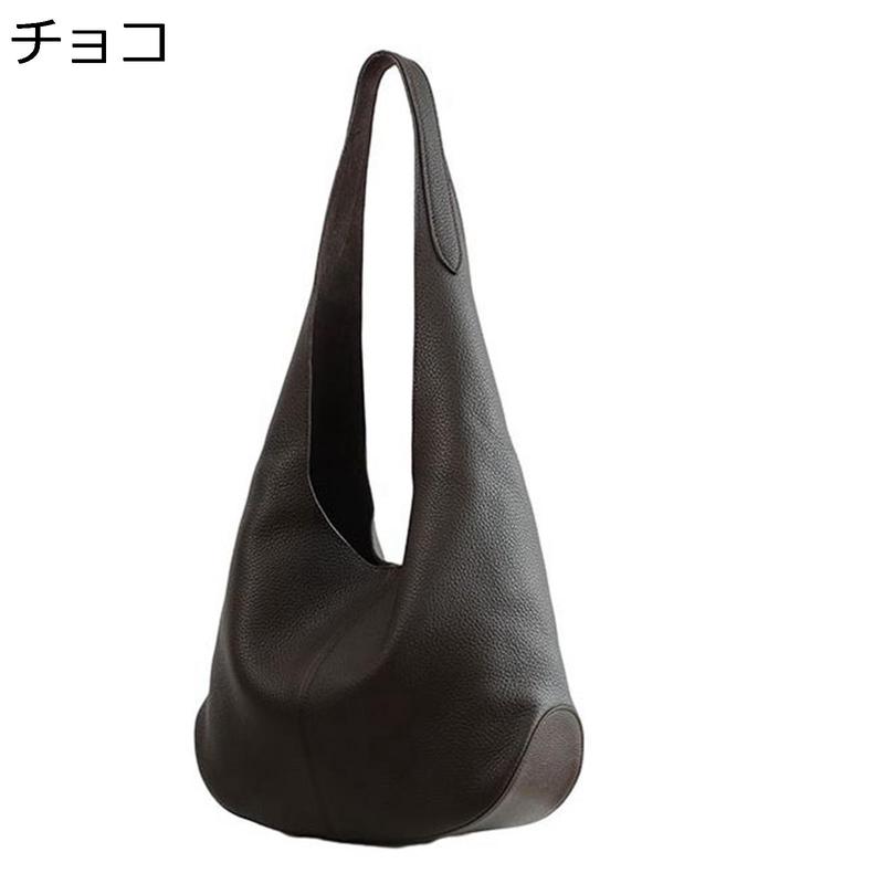 大容量 トートバッグ 本革 レディース バケツバッグ ホーボー ショルダーバッグ 2way 可愛い 肩掛け バケット ポケット付き 無地_9