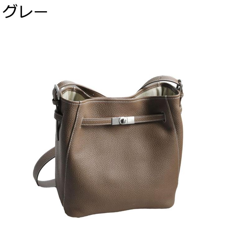 バケットバッグ バケツ型 レディース 本革 レザー ショルダーバッグ ホーボー 手提げバッグ 斜めがけ 2way 多ポケット シンプル