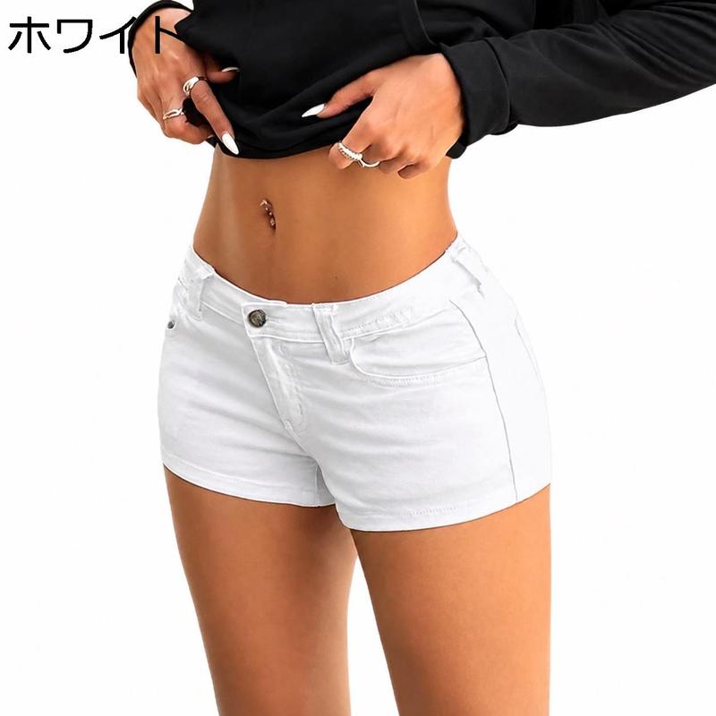 デニム ショートパンツ レディース ローライズ ホットパンツ マイクロ