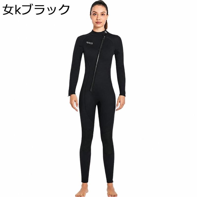 ウェットスーツ レディース フルスーツ 3mm ネオプレン フロントジップ