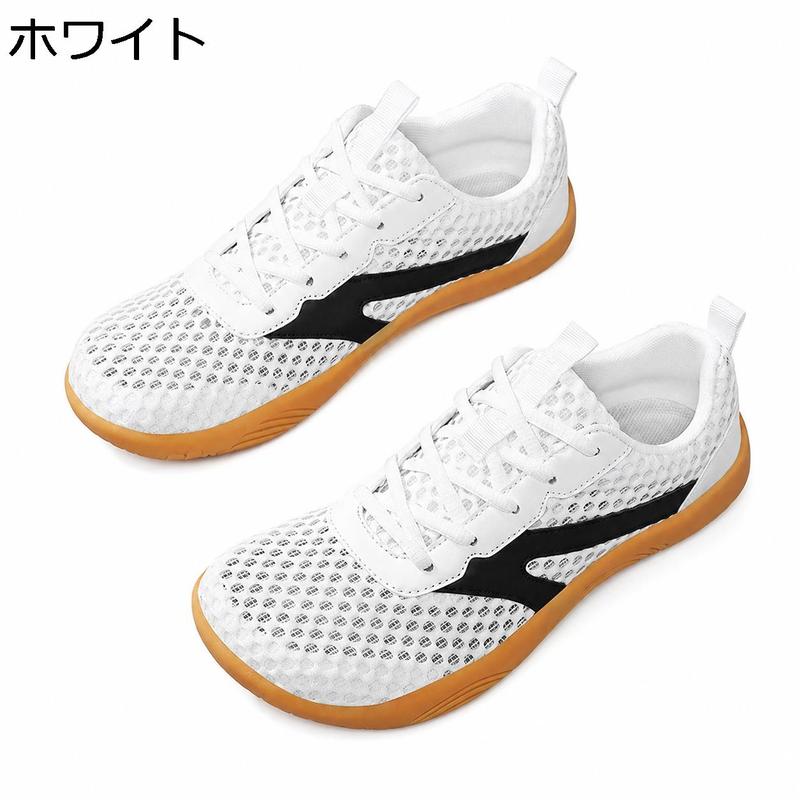 ベアフットシューズ メンズ メッシュ 夏靴 スニーカー つま先広め