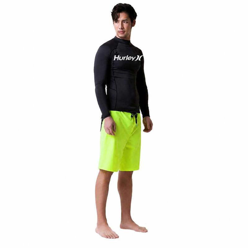 REEF 長袖ラッシュガード 水陸両用水着 ショーツ セット ラッシュガード メンズ 水着 長袖 上下セット 前開き ジッパー 水陸