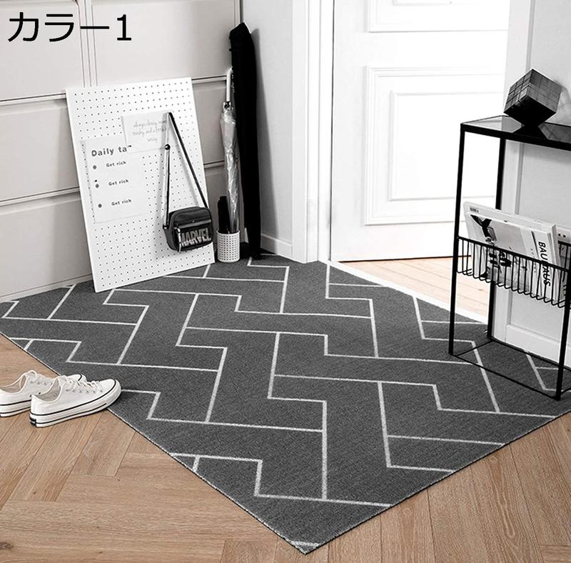 玄関マット 泥落とし 100*120cm 屋外 屋内 大きいサイズ 洗える 柄 大判 業務用 家庭用 滑り止め 黒 緑 灰 ドアマット 雨 ...