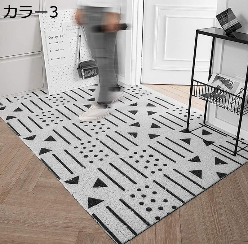 玄関マット 泥落とし 100*120cm 屋外 屋内 大きいサイズ 洗える 柄 大判 業務用 家庭用 滑り止め 黒 緑 灰 ドアマット 雨 ...