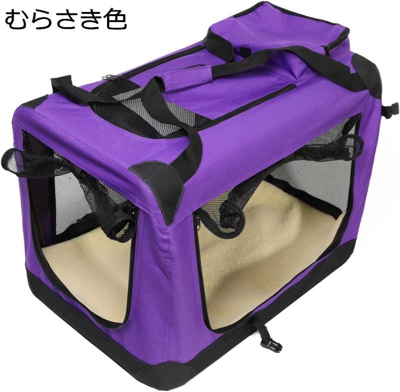 ペットキャリー バッグ XL リュック 犬猫用バックパック いぬ ねこ 小型犬 猫用 立体空間 折りたたみ式 ピンク 持ち運べ 透明 散歩_10