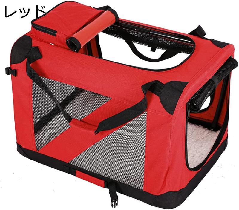 ペットキャリー バッグ XL リュック 犬猫用バックパック いぬ ねこ 小型犬 猫用 立体空間 折りたたみ式 ピンク 持ち運べ 透明 散歩_11