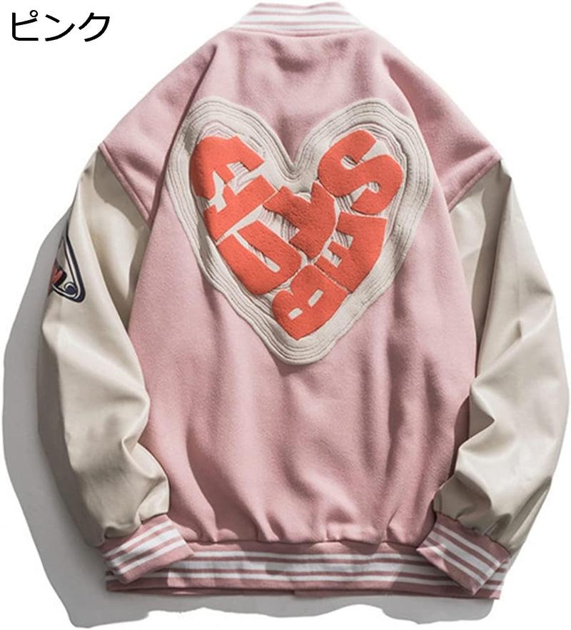 訳アリ品 ノースフェイス ベースボール スタジャン Mサイズ ピンク色