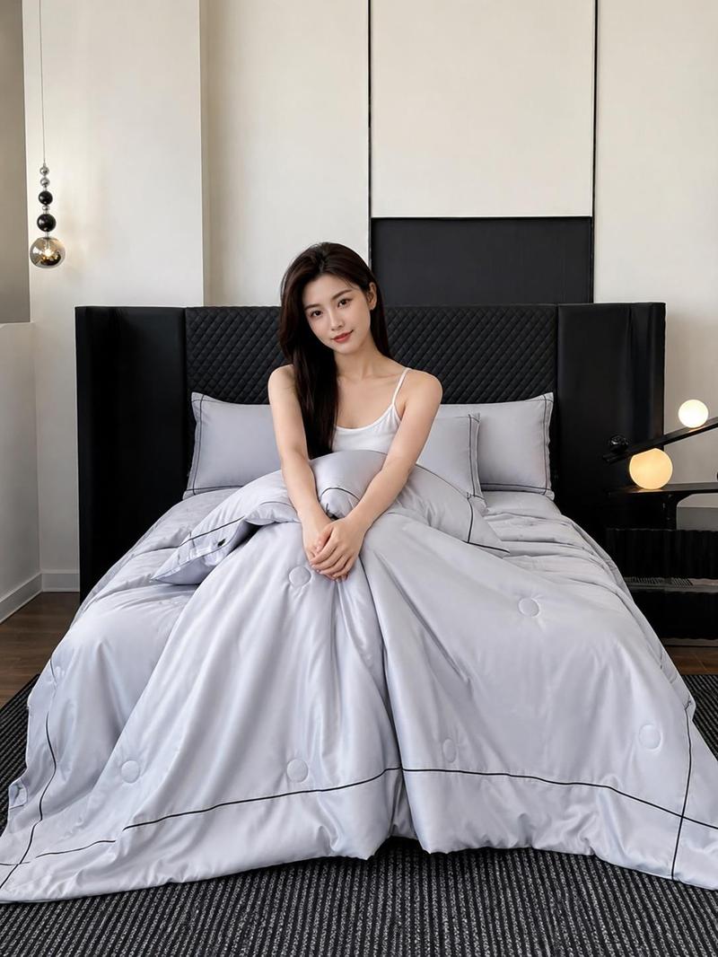 水洗天丝4セート　夏 冷感肌掛け布団 ひんやり 涼感快眠 薄い 肌掛け布団 シングル 夏用 布団セット 4点セット ひんやり冷感肌