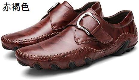 ローファー メンズ 本革 カジュアル スリッポン ドライビングシューズ オフィス シューズ 24-29cm ベルト モカシン ラウンドトゥ_1