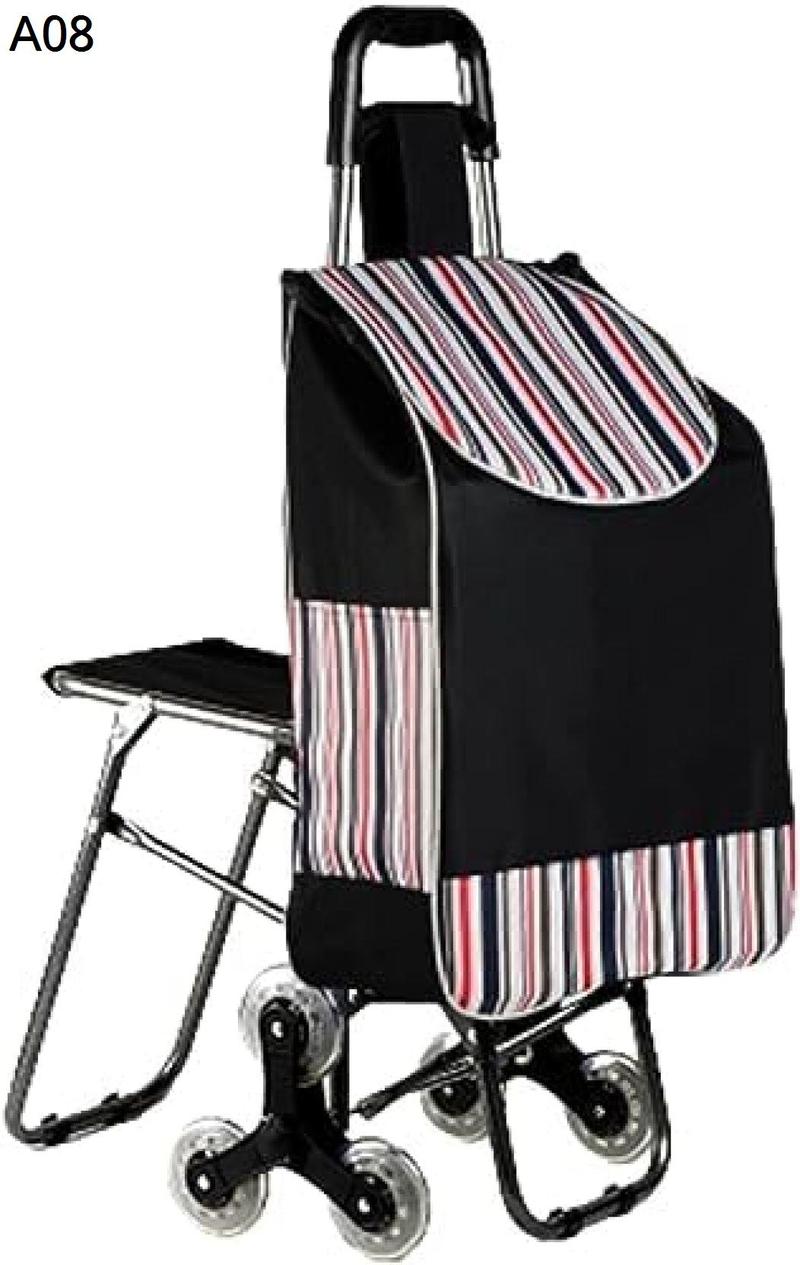 買い物カート ショッピングカート 椅子付き 2輪6輪 高齢者 買い物