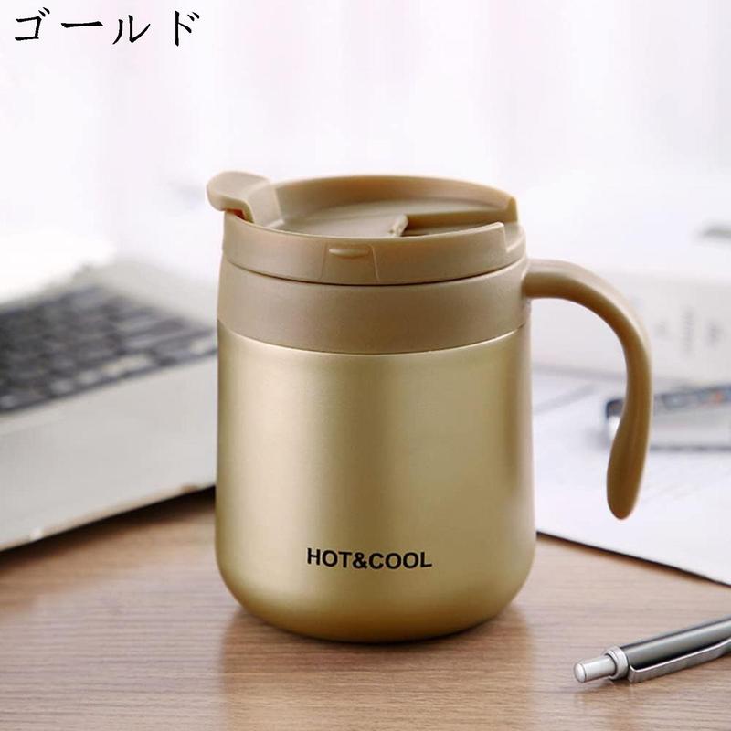 水筒 350ml 保冷 保温 魔法瓶 真空断熱 直飲み 漏れ防止 ステンレスマグ 水筒 おしゃれ コーヒーカップ 高い人気 洗いやすい_3
